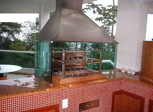 Brazilian BBQ Charcoal Grill - 07 Skewers - Rotisserie System - Oca-Brazil