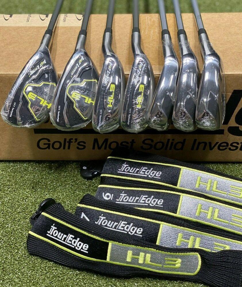 Tour Edge Hot Launch 3 Triple Combo Iron Set KBS Tour Regular R-Flex NEW #73642