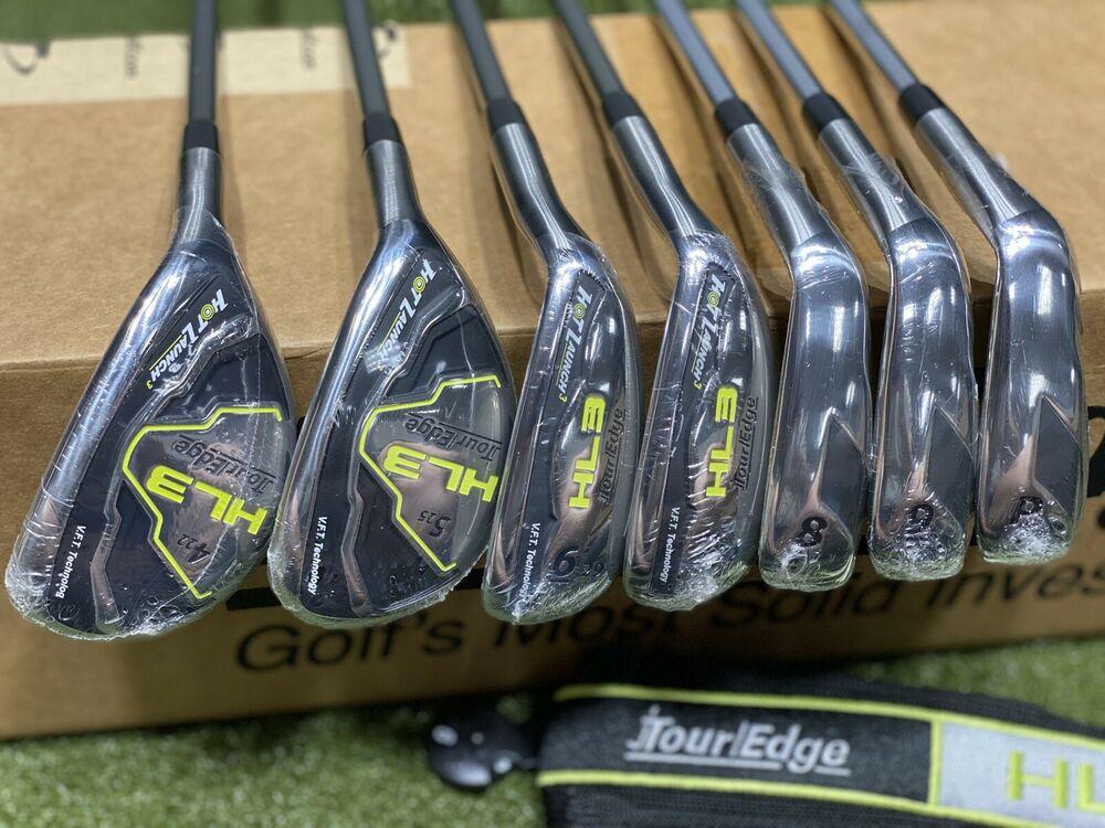 Tour Edge Hot Launch 3 Triple Combo Iron Set KBS Tour Regular R-Flex NEW #73642