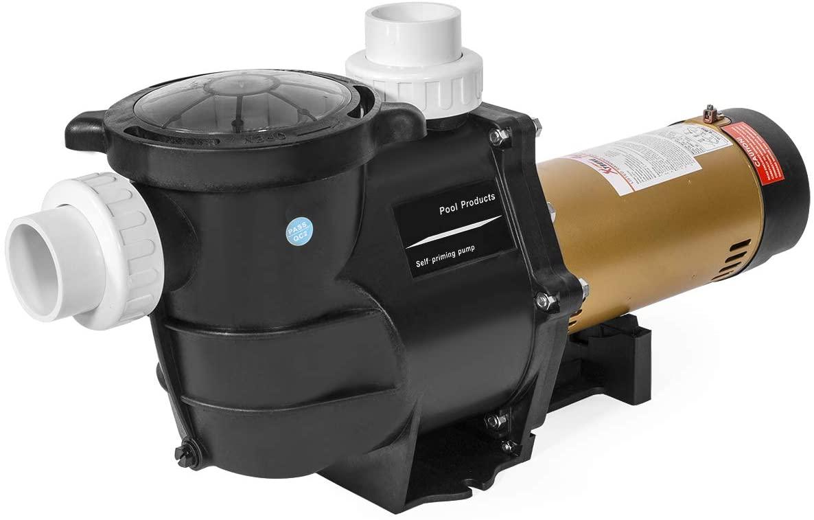 2HP In-Ground Swimming Pool Pump Variable Speed 2" Inlet 230V High Flo w/ Slip-On Fitting