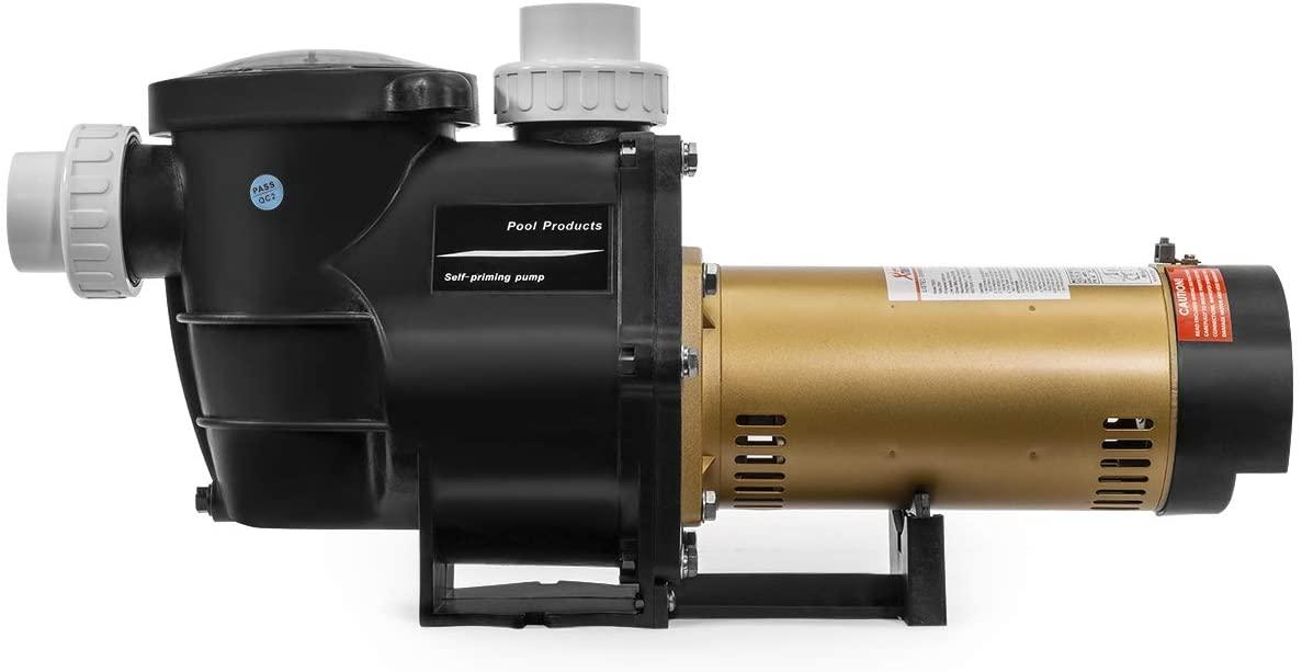 75035-1 2 HP Self Prime in/Above Ground Swimming 2" NPT Fitting ETL Pool Pump, Black