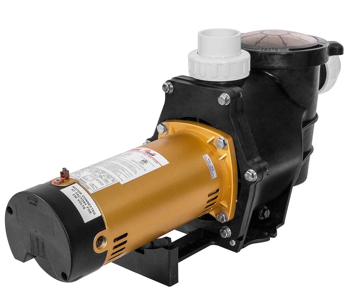 2HP In-Ground Swimming Pool Pump Variable Speed 2" Inlet 230V High Flo w/ Slip-On Fitting