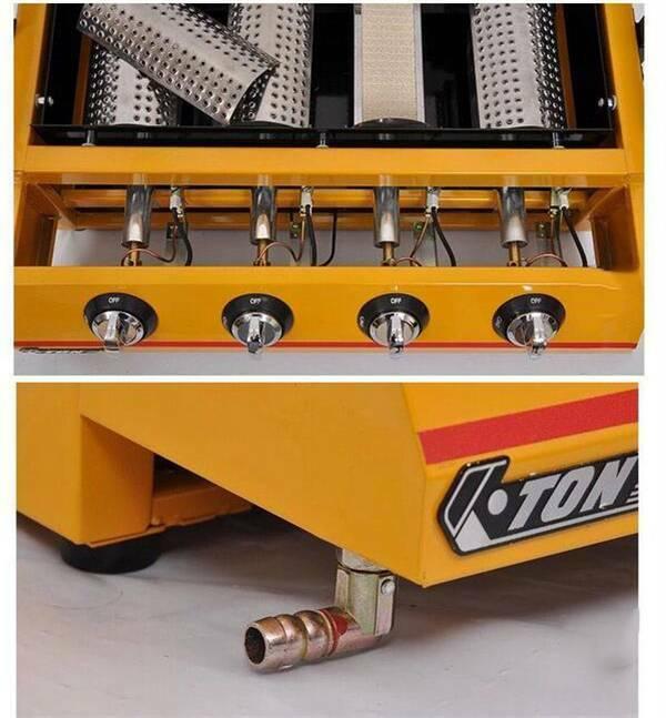 1pc Commercial ET-K222 4 head gas-fired grill smokeless barbecue machine