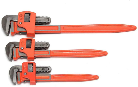 ZXY-NAN Hand Tools 3Pcs Heavy Duty Pipe Wrench Adjustable Set 14inch 18inch 24inch Monkey Soft Grip