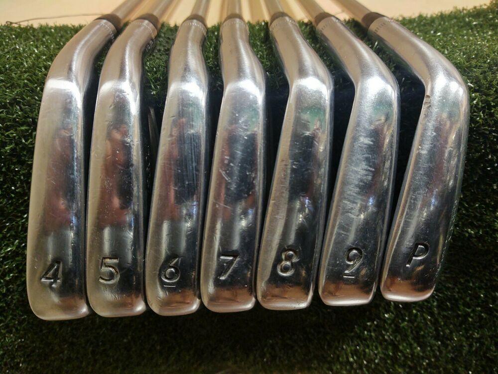 Adams Golf Idea A Tour Rare Iron Set 4-PW Steel Shaft X Flex Black Gold