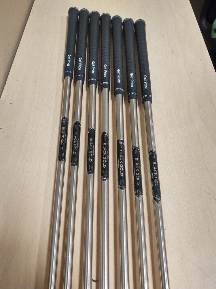 Adams Golf Idea A Tour Rare Iron Set 4-PW Steel Shaft X Flex Black Gold