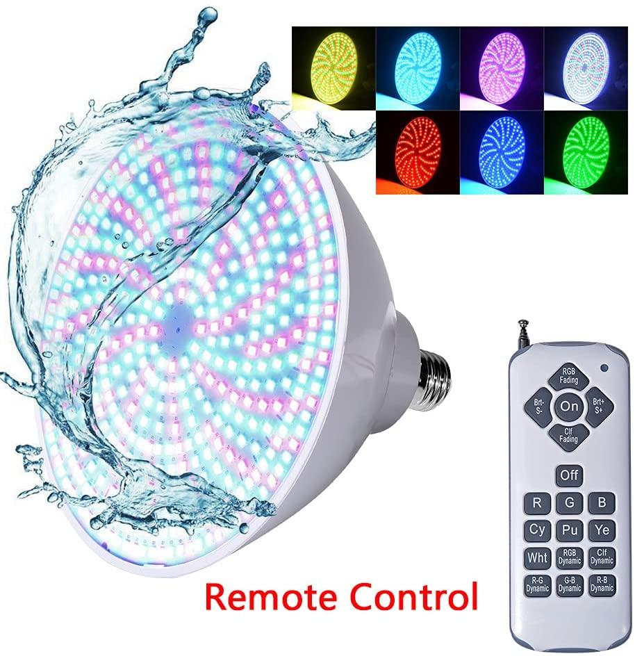 AstraDepot 468-LED 120V 45W E27 PAR56 RGB LED Bulb Swimming Pool Spa Light for Pentair Hayward (Pack of 10)