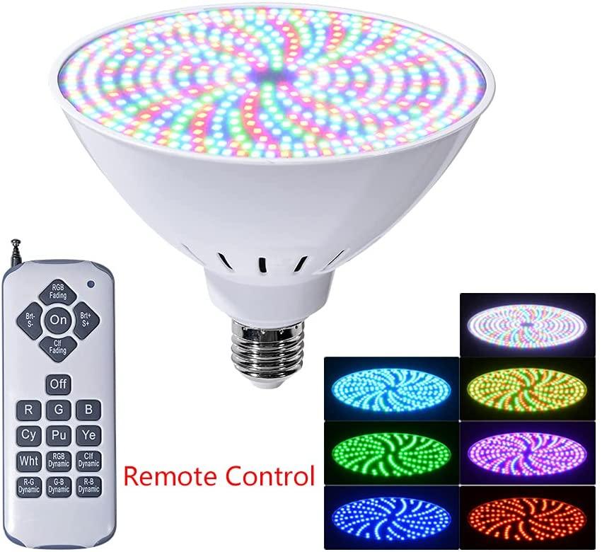 AstraDepot 468-LED 120V 45W E27 PAR56 RGB LED Bulb Swimming Pool Spa Light for Pentair Hayward (Pack of 10)