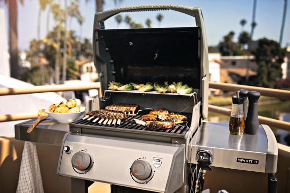 BBQ Grill Spirit II E-210 Propane Gas Grill - Black