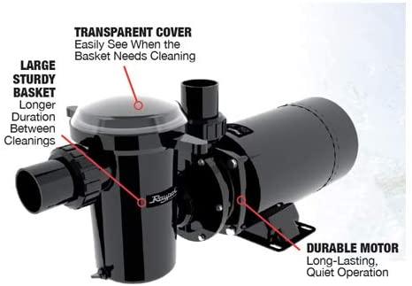 Raypak Protege 1 Horsepower Aboveground Pool Pump - 2 Speed