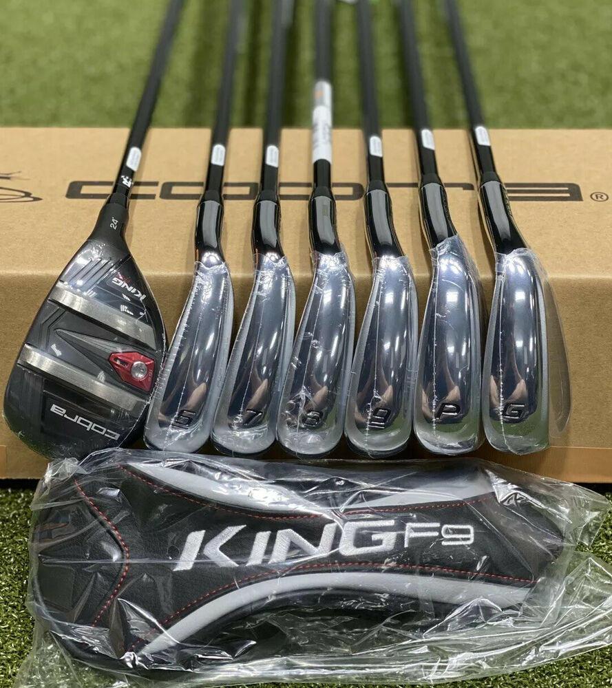 Cobra F9 Speedback Combo Iron Set Graphite 5H, 6-GW Regular R-Flex NEW #78228