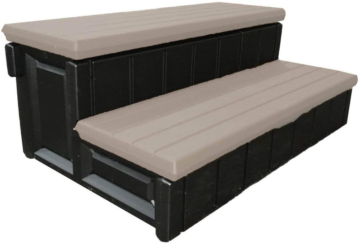 Leisure Accents Deluxe Spa Step, 36 Inches Long, Portabello/Beige