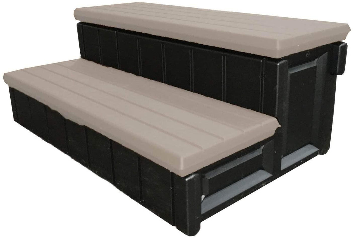 Leisure Accents Deluxe Spa Step, 36 Inches Long, Portabello/Beige