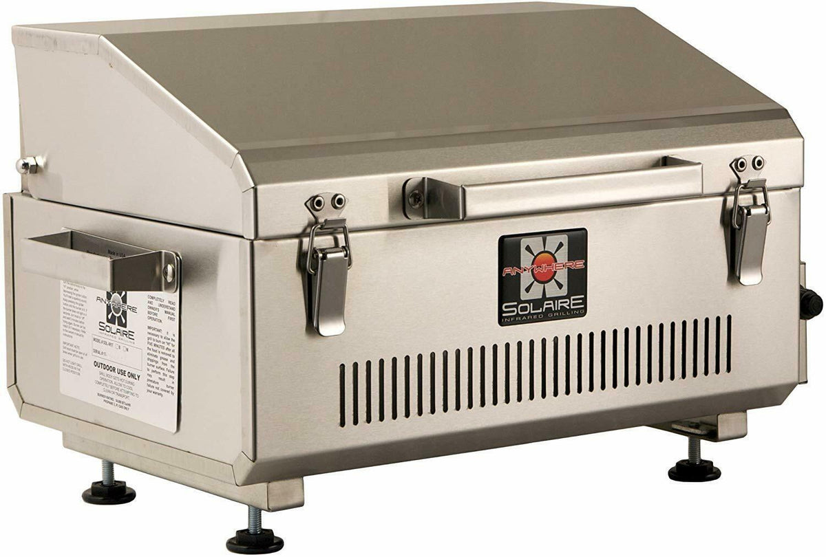 Solaire Anywhere Portable Infrared Propane Grill 14,000 BTU, SOL-IR17B, Open Box