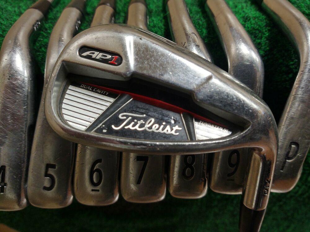 Titleist Ap1 712 Golf Iron Set 4-PW,W Steel Shaft Stiff Flex Pro 105
