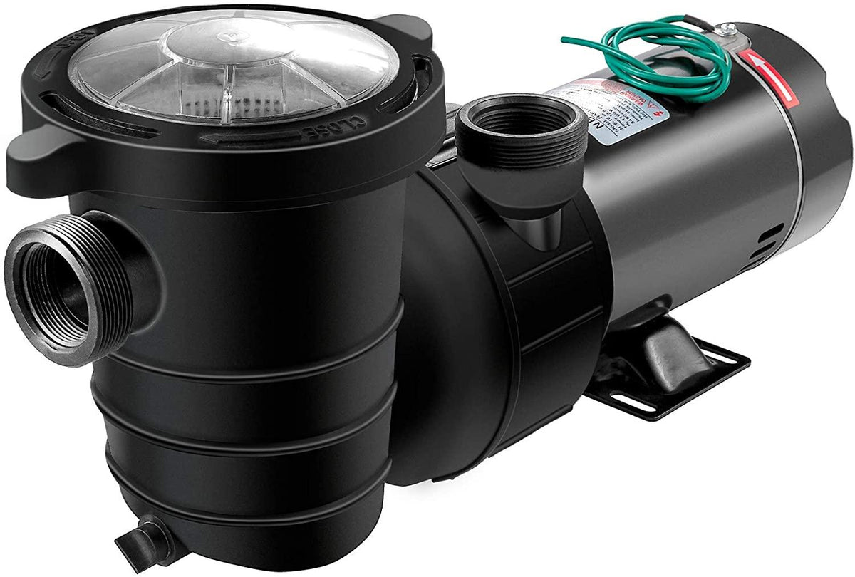 Happybuy Pool Pump 1.5 HP, Ground Swimming Pool Pump with Strainer Basket Motor for Clean Pool Water