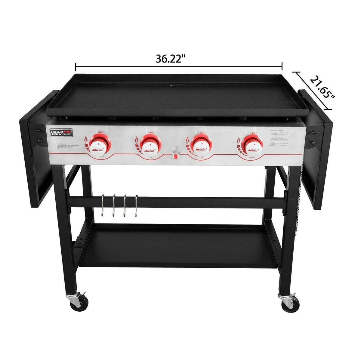 Royal Gourmet 4-Burner 36-Inch Flat Top Propane Gas Griddle GB4000
