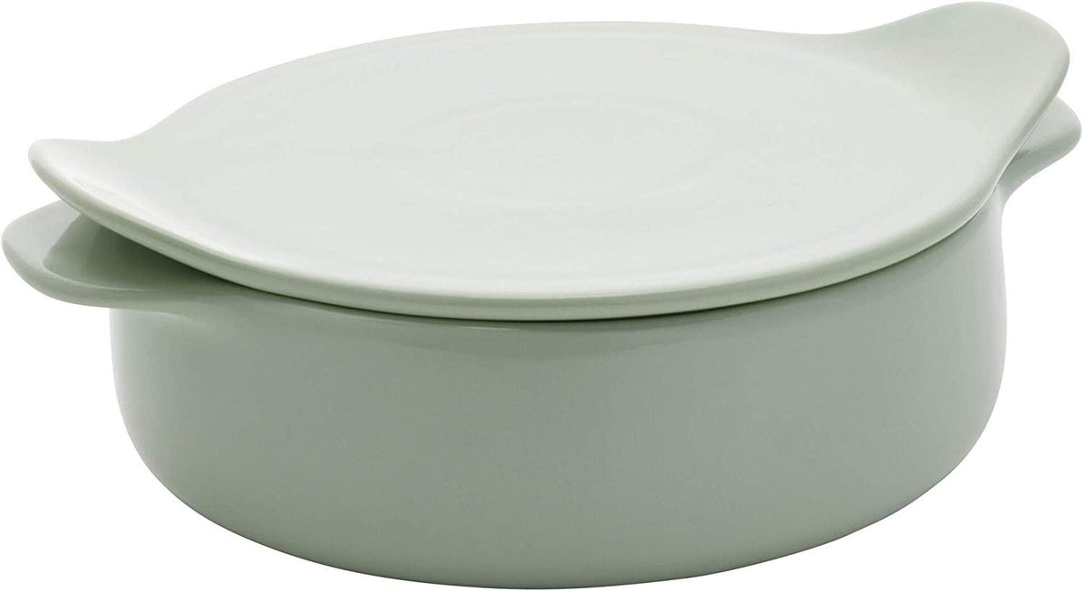 KitchenAid Vitrified Stoneware Round Baker, 2.25-Quart, Pistachio