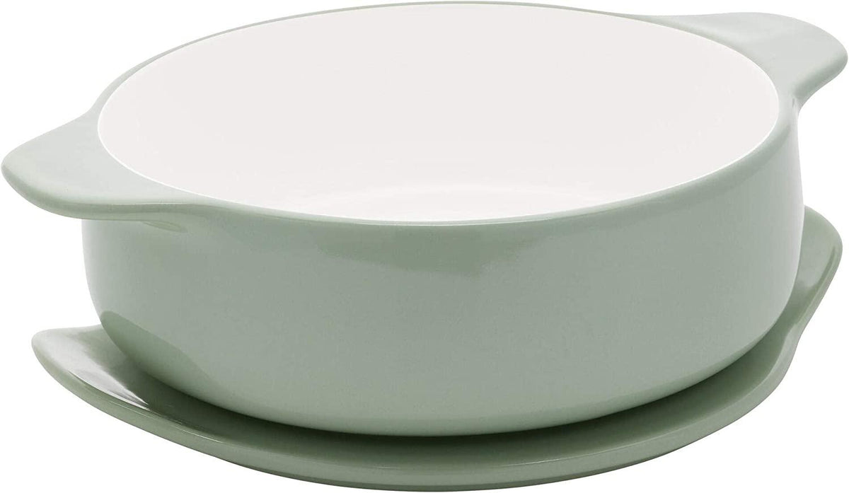 KitchenAid Vitrified Stoneware Round Baker, 2.25-Quart, Pistachio