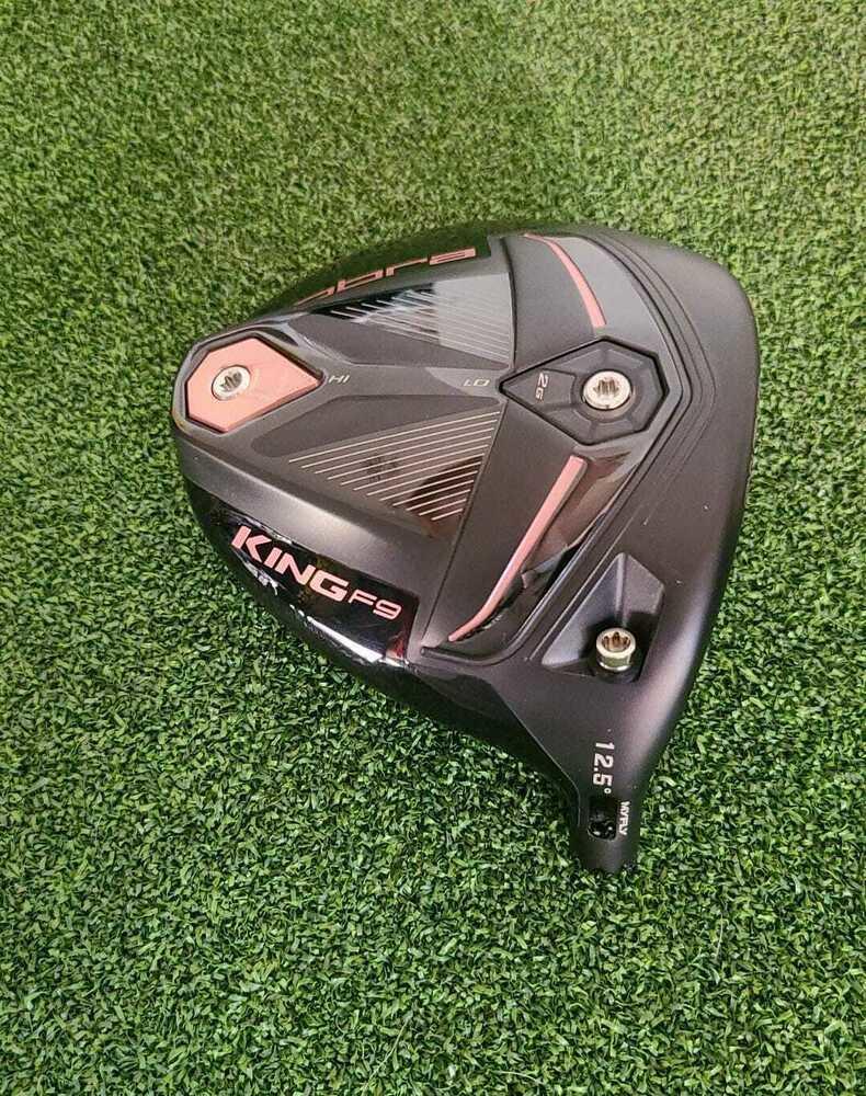 Cobra King F9 SpeedBack Women`s 12.5* Driver, RH, Black/Pink, HEAD ONLY- MINT!