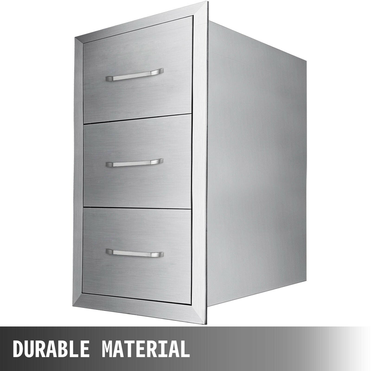 30"X17" Outdoor Kitchen Triple Drawer Paper Roll Holder Stainless Steel Drawer