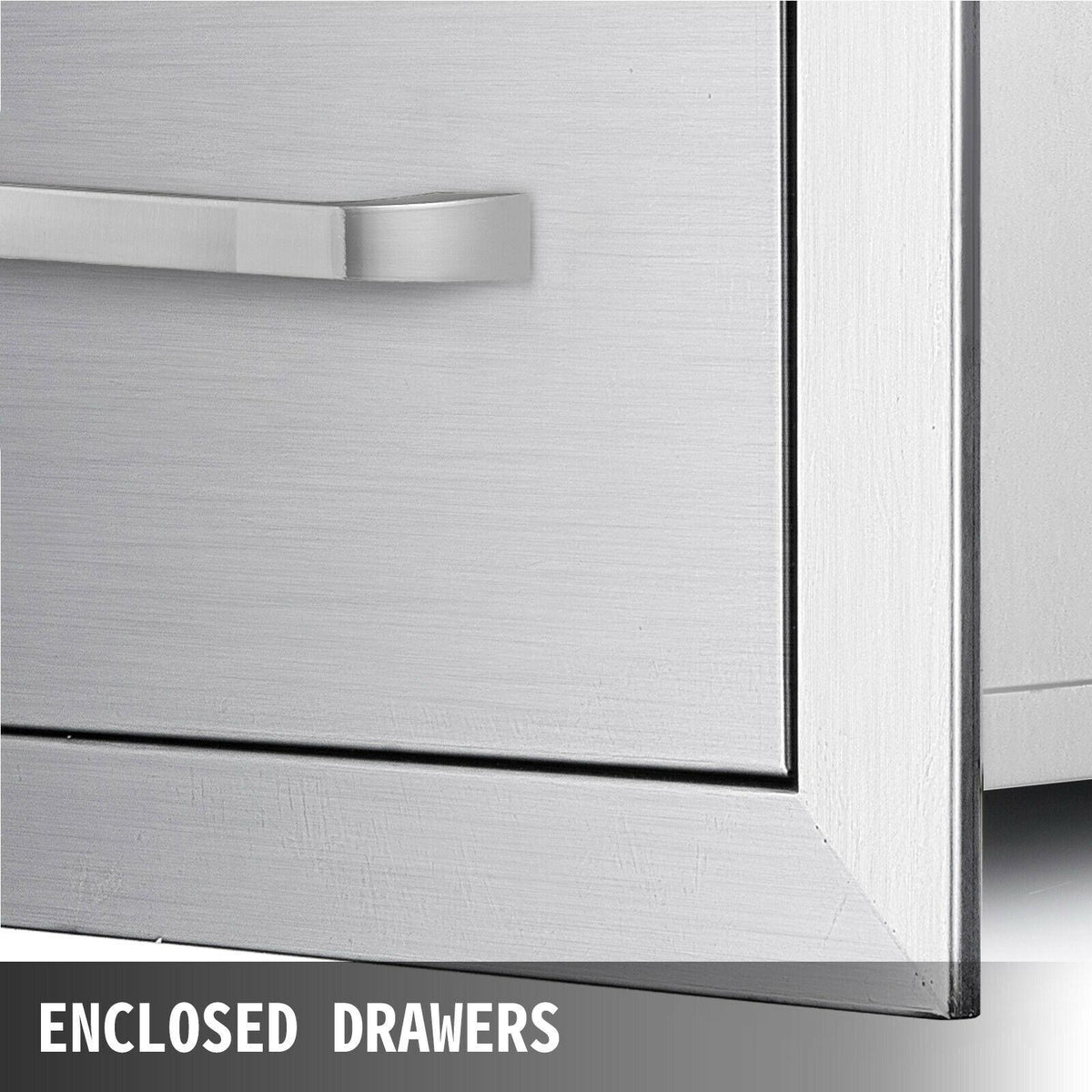 30"X17" Outdoor Kitchen Triple Drawer Paper Roll Holder Stainless Steel Drawer