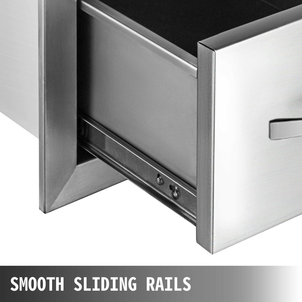 30"X17" Outdoor Kitchen Triple Drawer Paper Roll Holder Stainless Steel Drawer