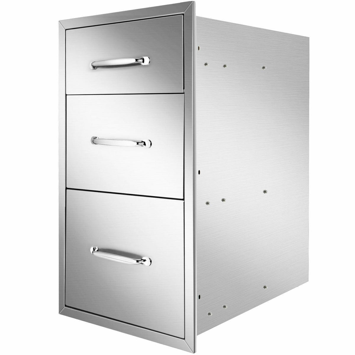 Outdoor Kitchen Drawers 18x21x21 Inch BBQ Stainless Steel Triple Drawers,New
