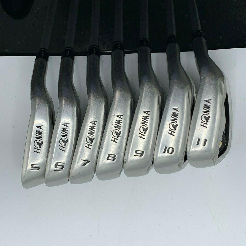 Honma Be Zeal Irons #5-11 Graphite Vizard 48 Stiff Flex RH