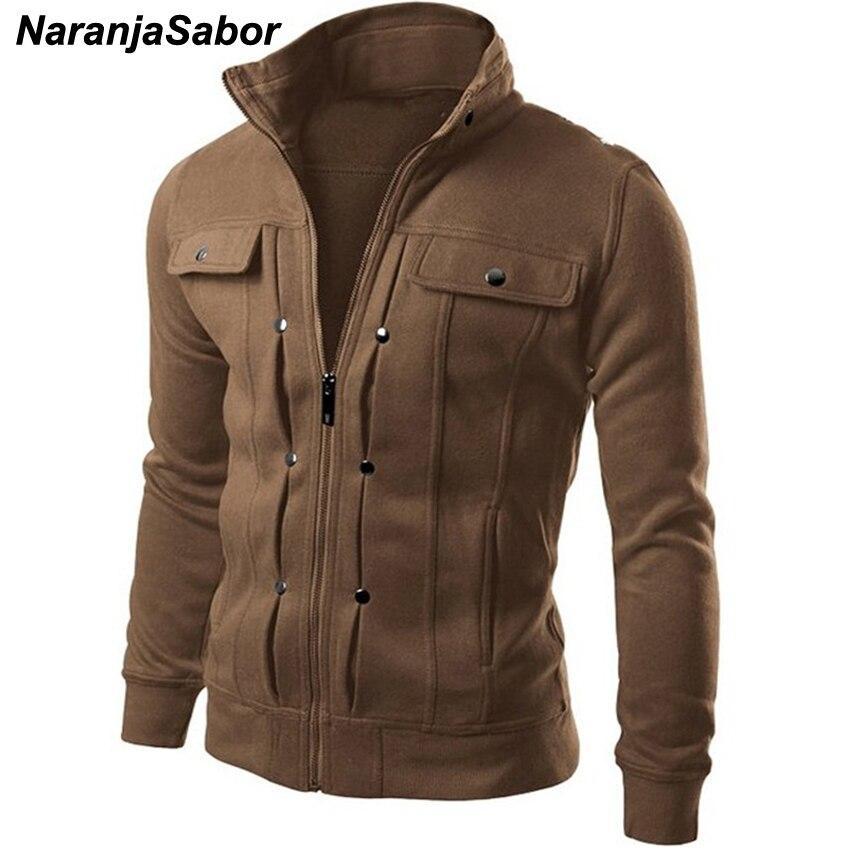 ng Autumn Men's Cardigan Multi Button Hoodies
