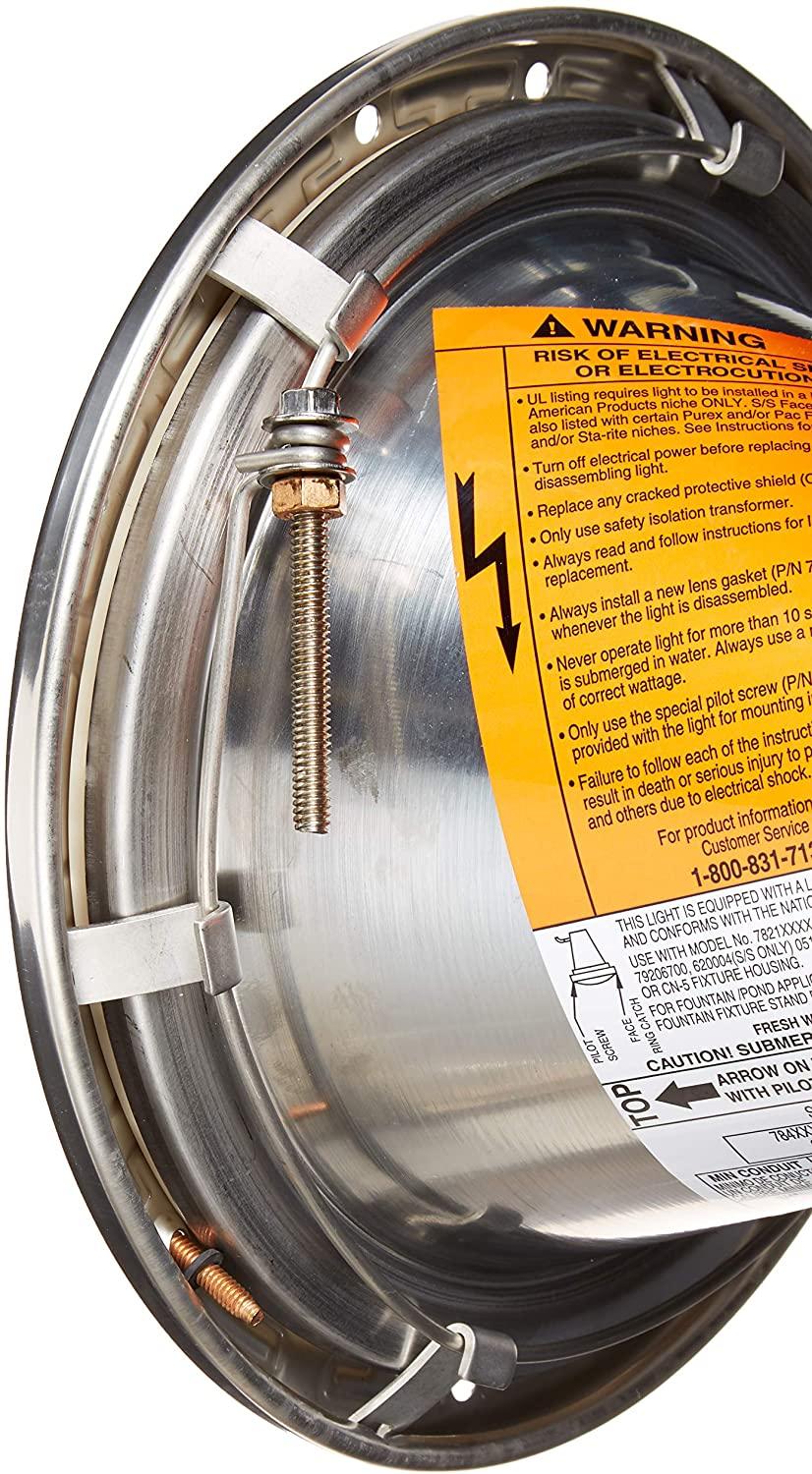 Pentair 78451100 Amerlite 15' Cord 500W 120V with Stainless Steel Face Ring