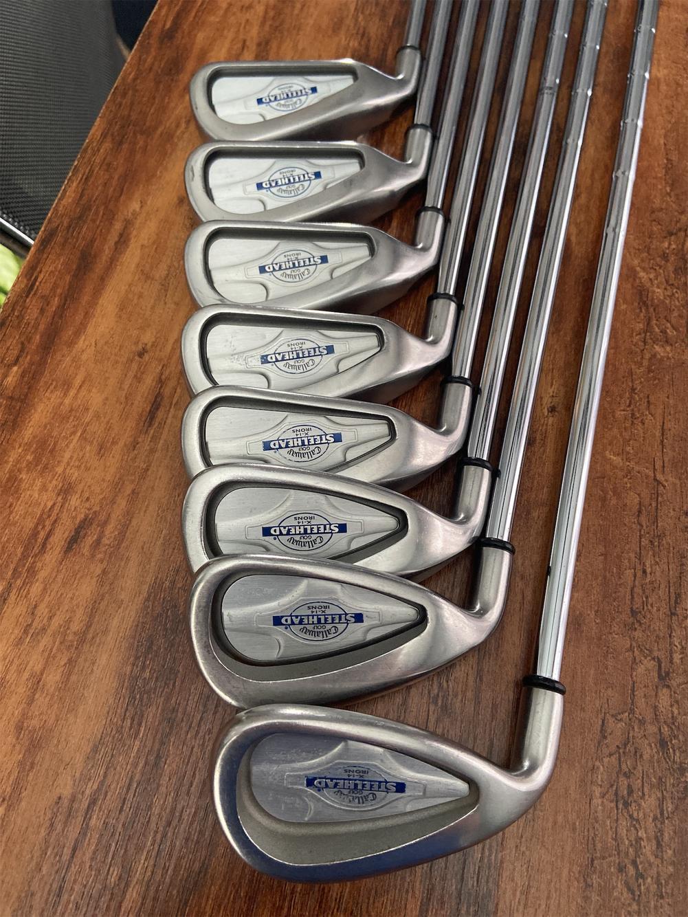 Men's Left Hand X-14 Stiff Flex Steel Shaft Iron Set
