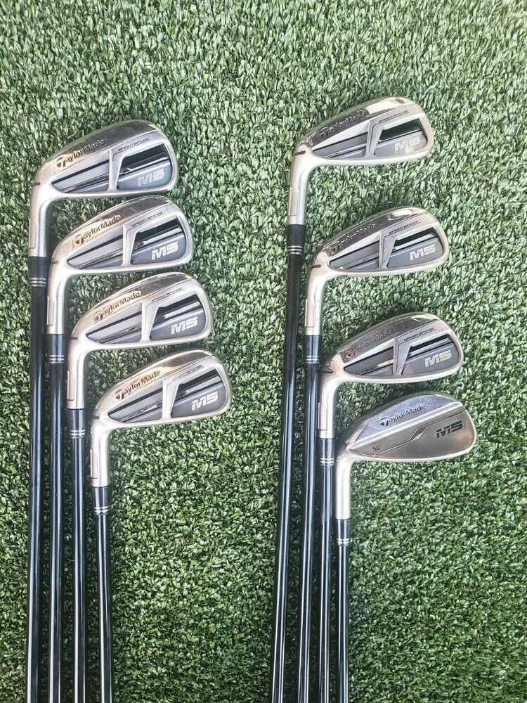 TaylorMade M5 4-PW+A Iron Set, LH, Mit Kuro Kage 80 Stiff Graphite- Excellent!