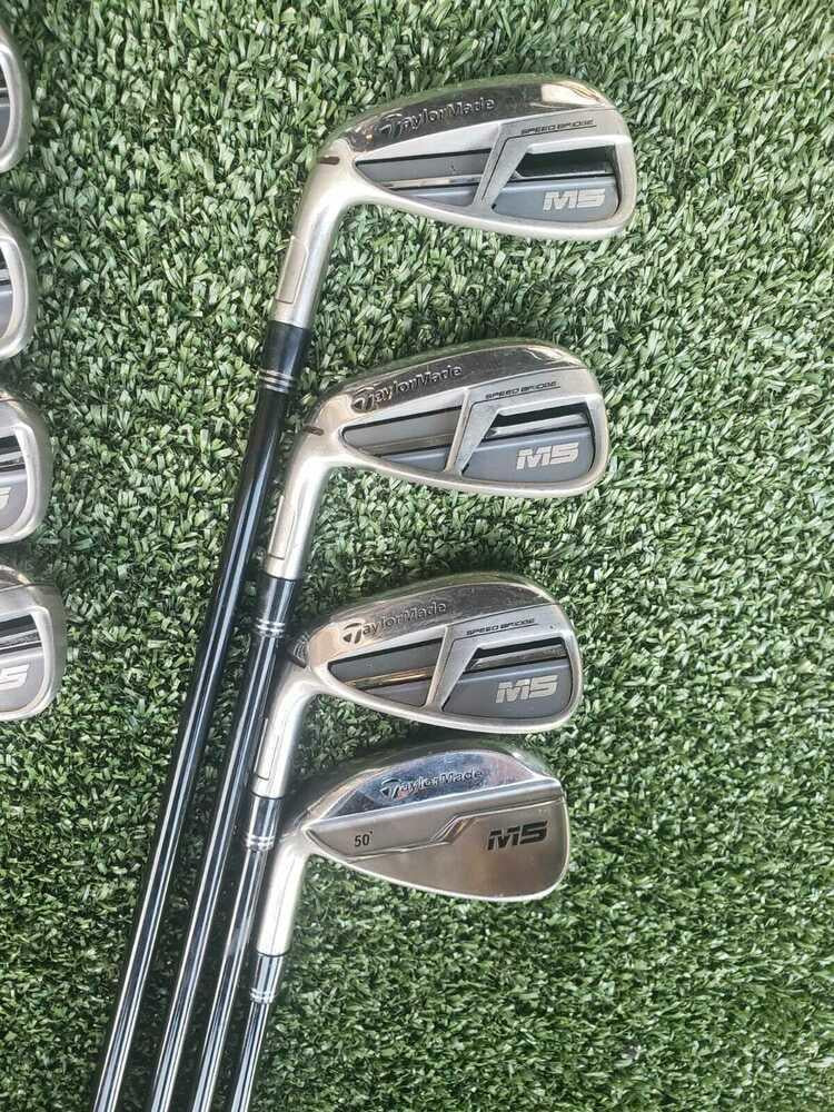 TaylorMade M5 4-PW+A Iron Set, LH, Mit Kuro Kage 80 Stiff Graphite- Excellent!