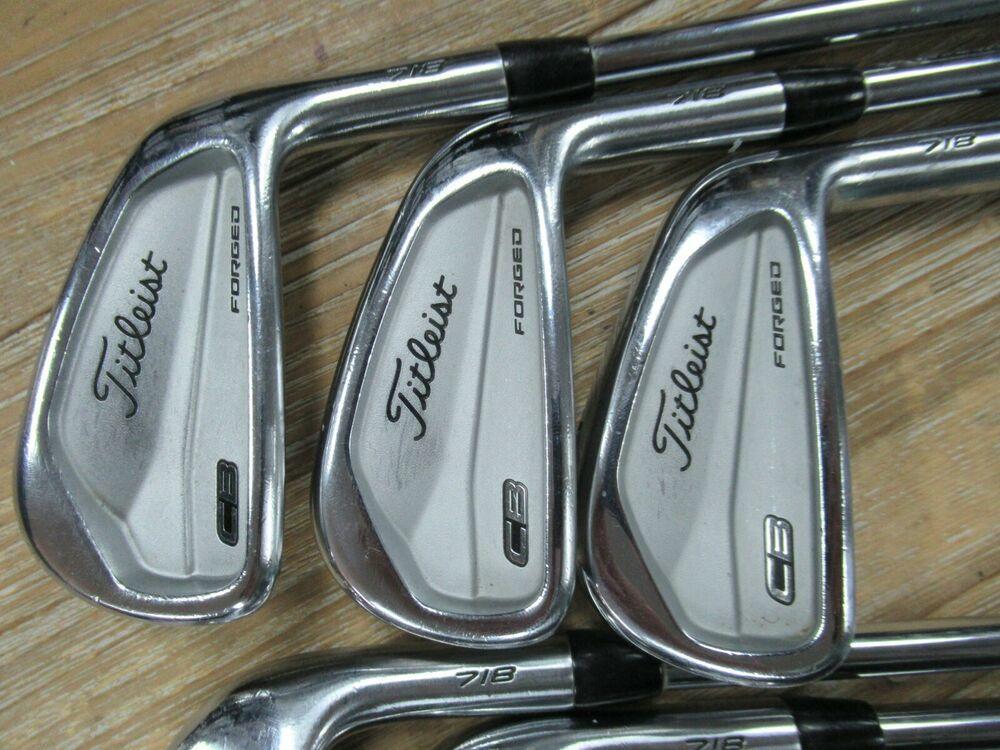 TITLEIST CB 718 FORGED N SET 5-PW PROJECT X PRECISION 6.0 STIFF F STEEL