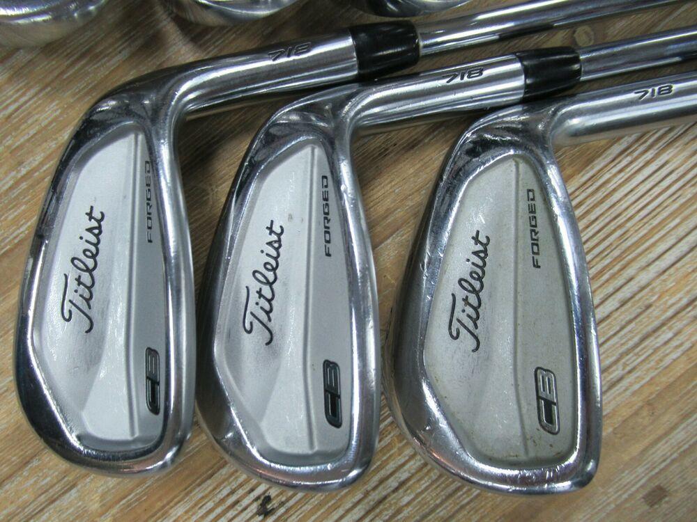 TITLEIST CB 718 FORGED N SET 5-PW PROJECT X PRECISION 6.0 STIFF F STEEL