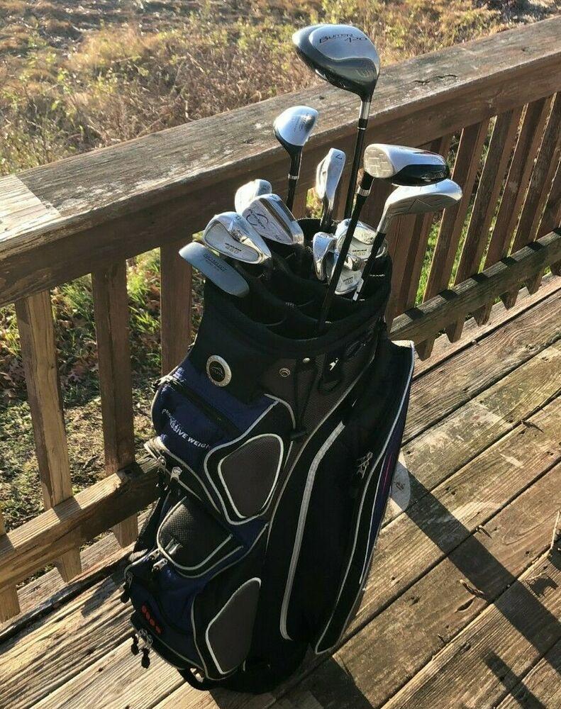 Nice High End Mens Complete Golf Club Set & Bag, Right Handed + Extras