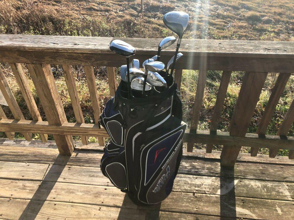 Nice High End Mens Complete Golf Club Set & Bag, Right Handed + Extras