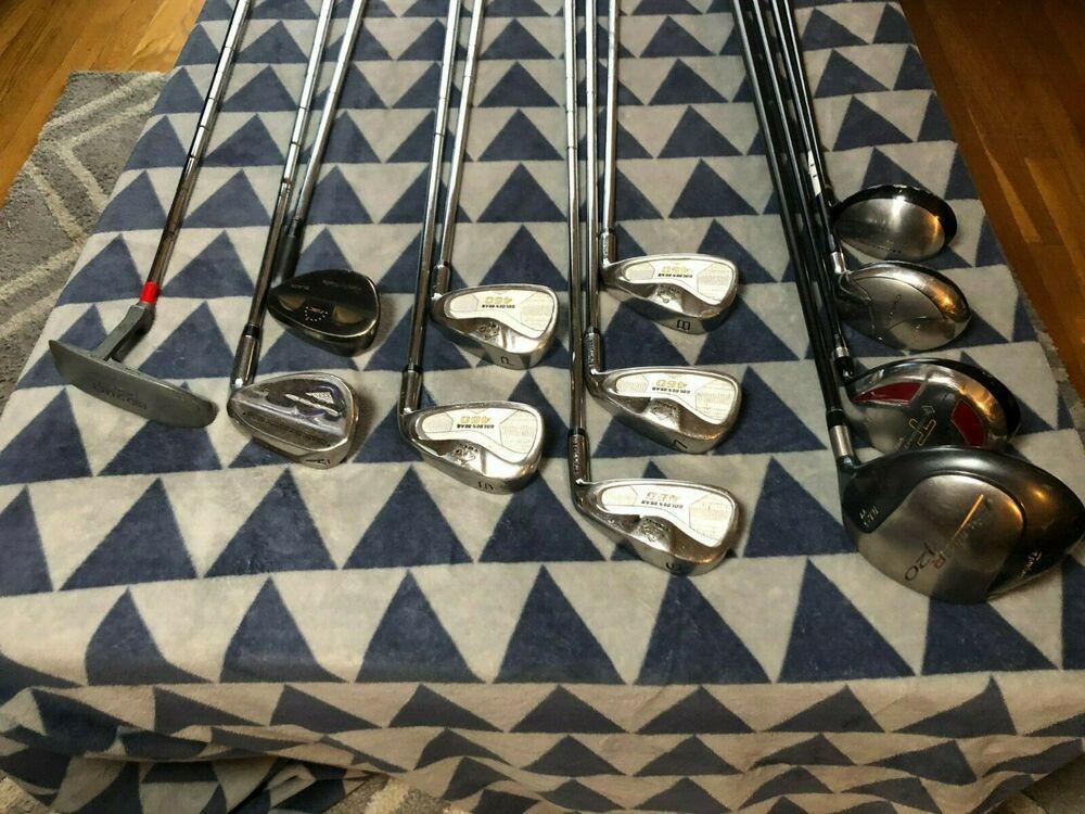 Nice High End Mens Complete Golf Club Set & Bag, Right Handed + Extras