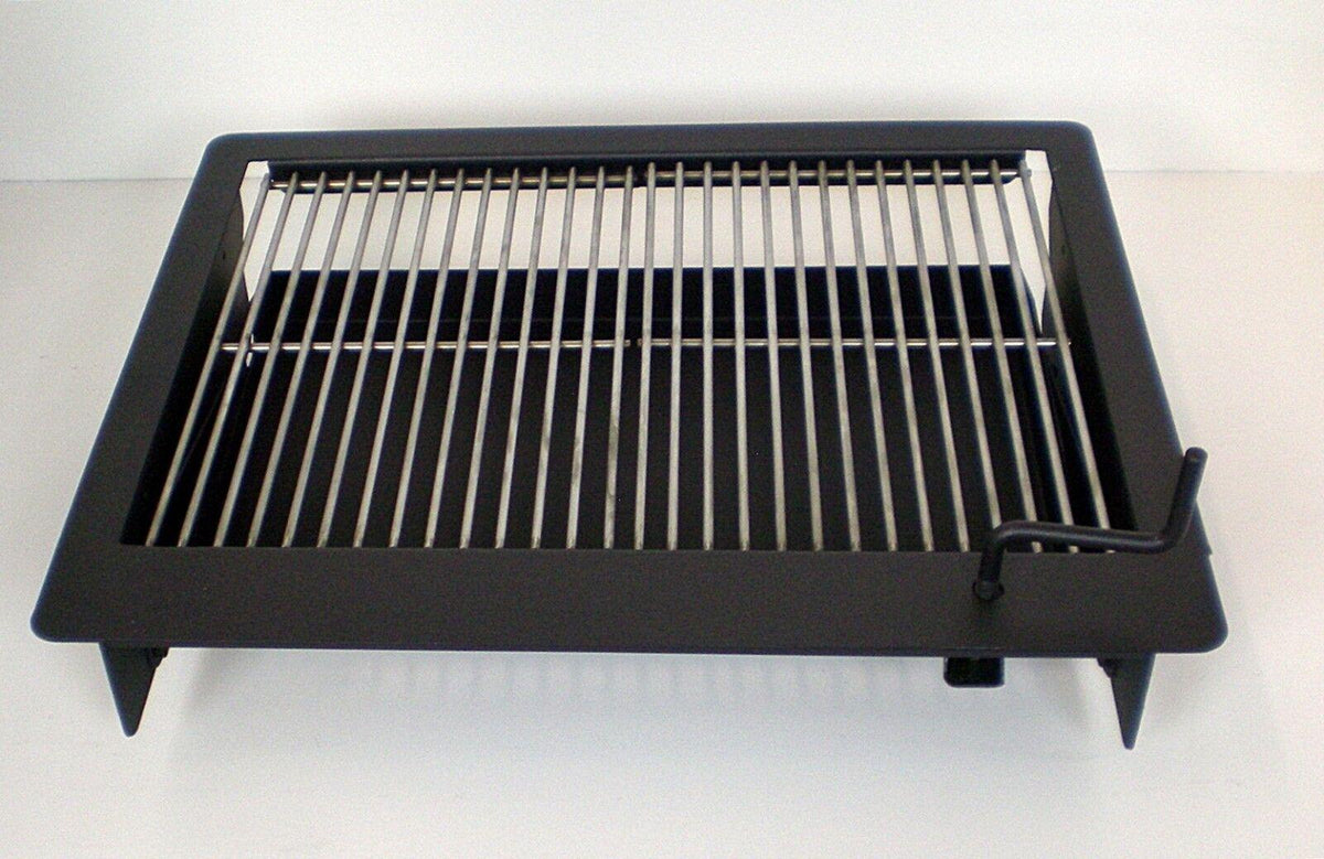 EasyChef Wood/Charcoal Built In BBQ Counter-Top Grill 24" - w/ SS Cooking Grids