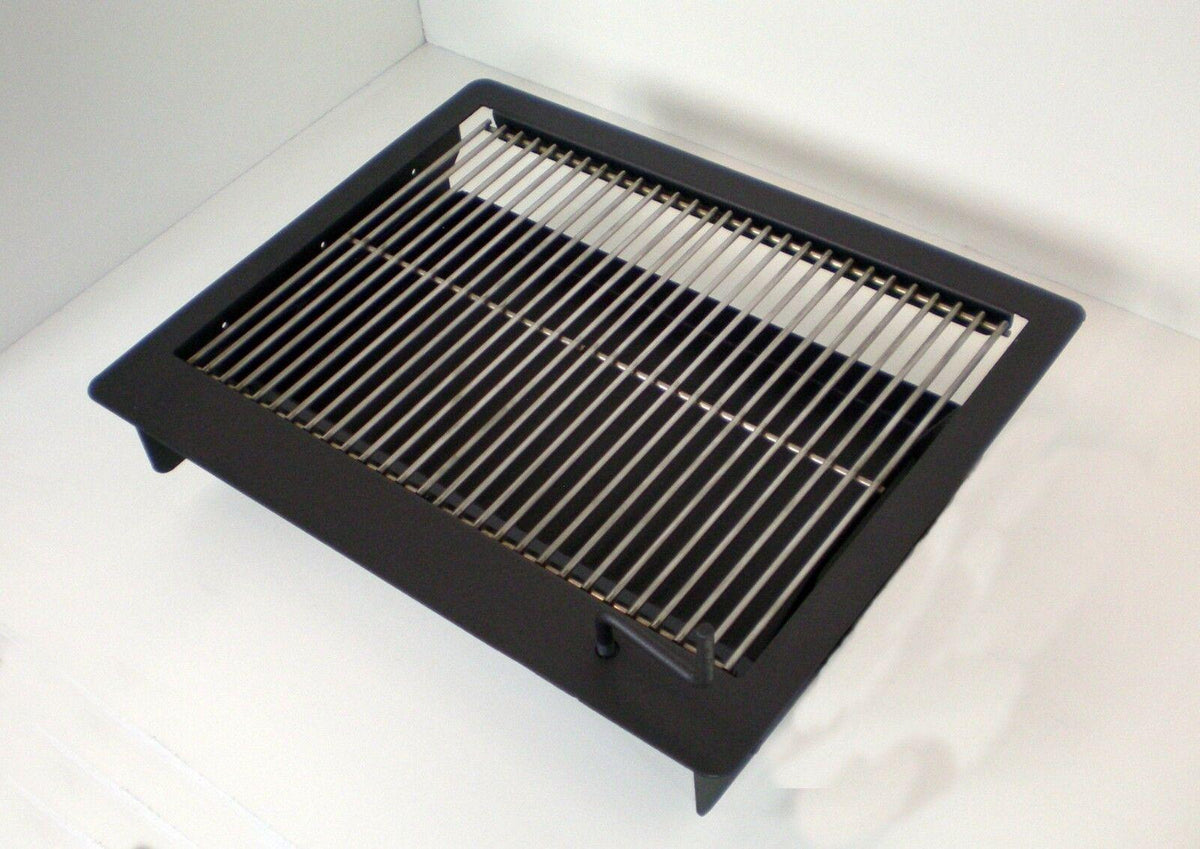 EasyChef Wood/Charcoal Built In BBQ Counter-Top Grill 24" - w/ SS Cooking Grids