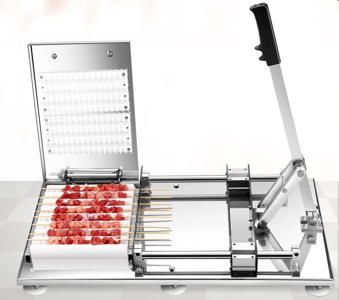 High Quality stainless steel manual kebab meat skewer machine