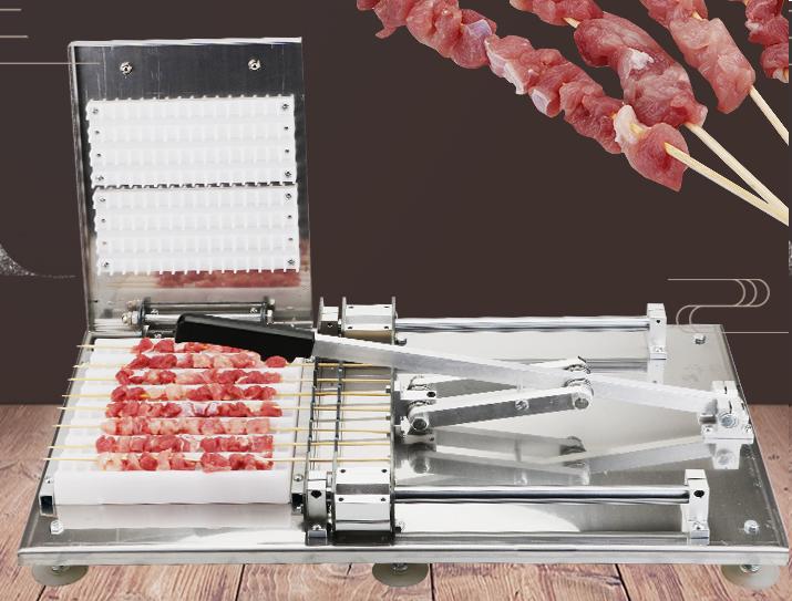High Quality stainless steel manual kebab meat skewer machine