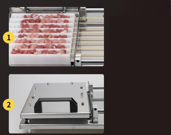 High Quality stainless steel manual kebab meat skewer machine