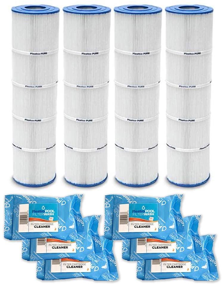 Pleatco Cartridge Filter PJAN145-PAK4 Jandy CL 580 4 Pack w/ 6X Filter Washes