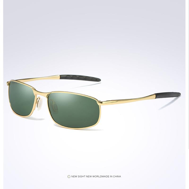Luxury HD Polarized Silver Metal Frame Driving Pilot Sunglasses With Box