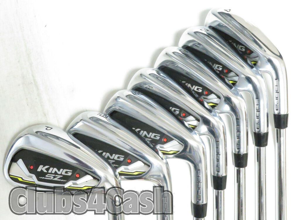 COBRA King SpeedZone Irons Dynamic Gold S300 Stiff 4-P w/connect .. CLEAN