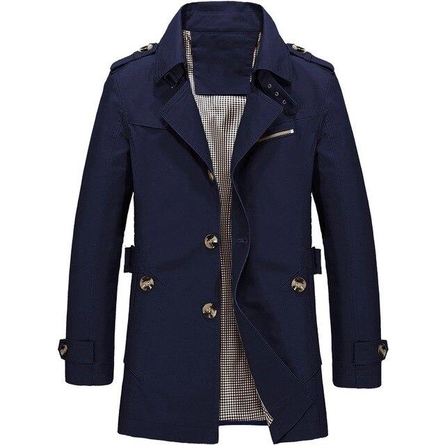 2021  Warm Fleece Outwear Windbreaker Jacket Casual Trench Coat