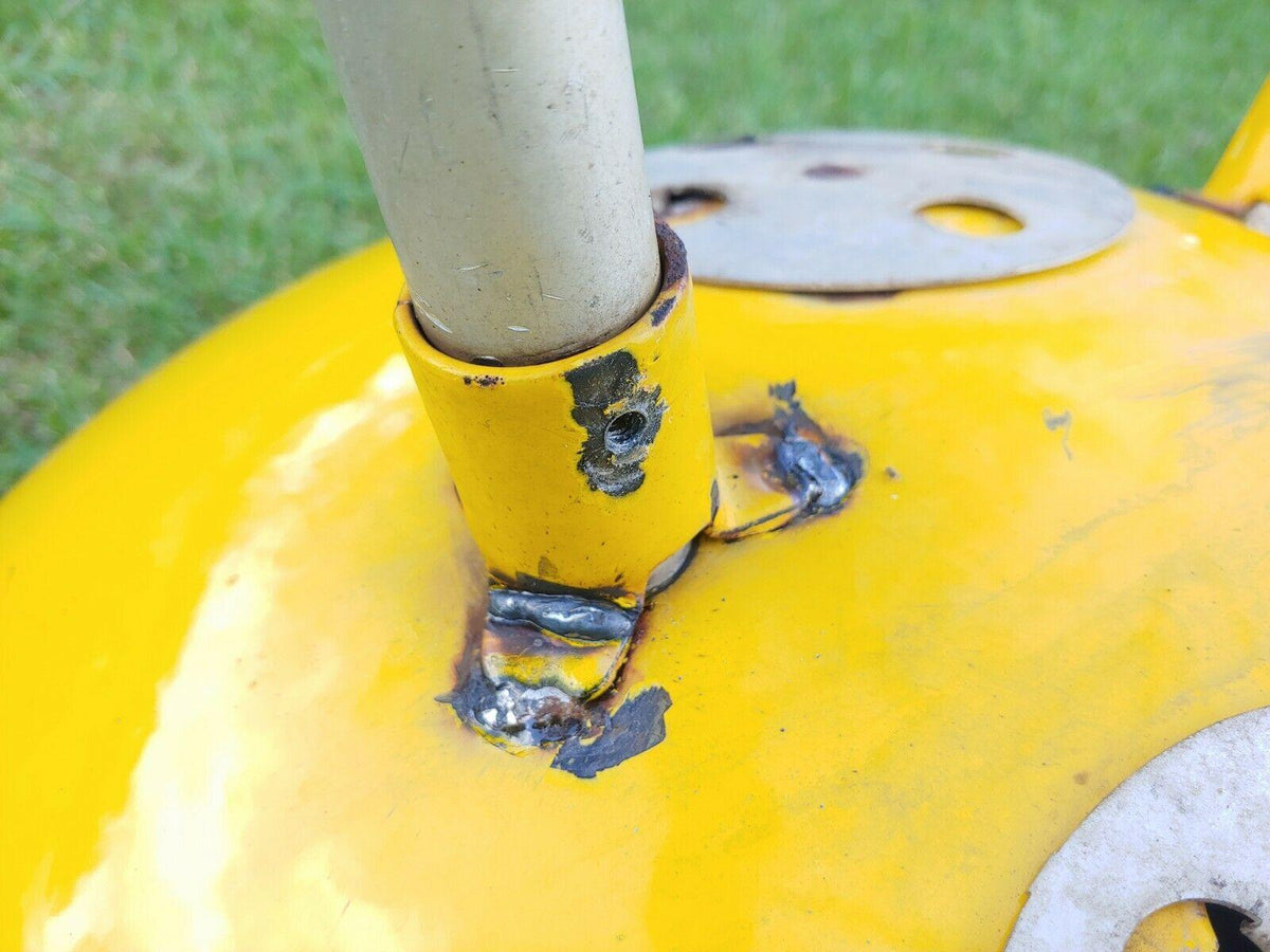 Vintage 1970's Yellow Charcoal Kettle BBQ Grill Arlington Heights 22 1/2"