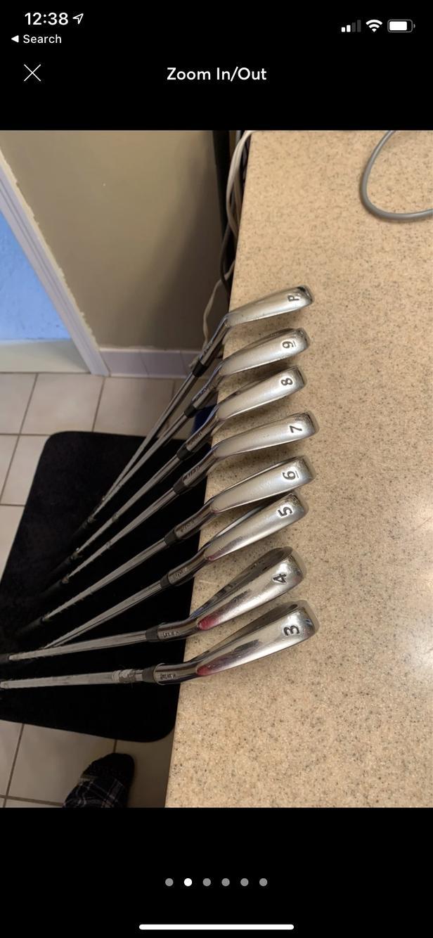 Men's Right Handed fi5 forged Regular Flex Steel Shaft Iron Set